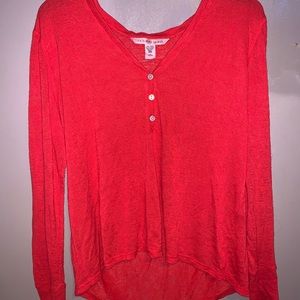 Victoria secret red sleep shirt size Large